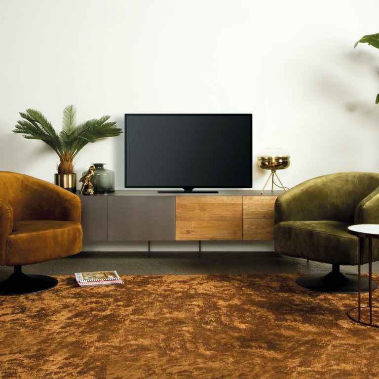 Tv Meubel Pandora Metaal Gerecycled Teakhout 166cm Towerliving